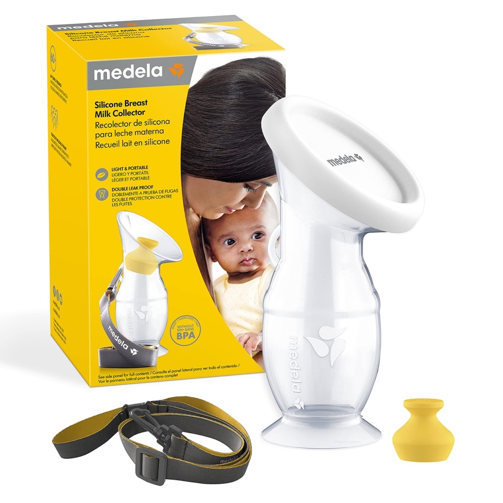 🌙 B40 - Medela Silicone Breast Milk Collector, Milk Saver with Spill-Resistant